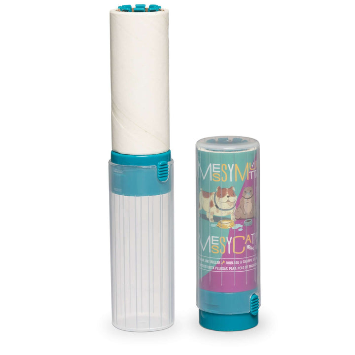 Messy Mutts Pet Hair Lint Roller Travel Size 6.8"