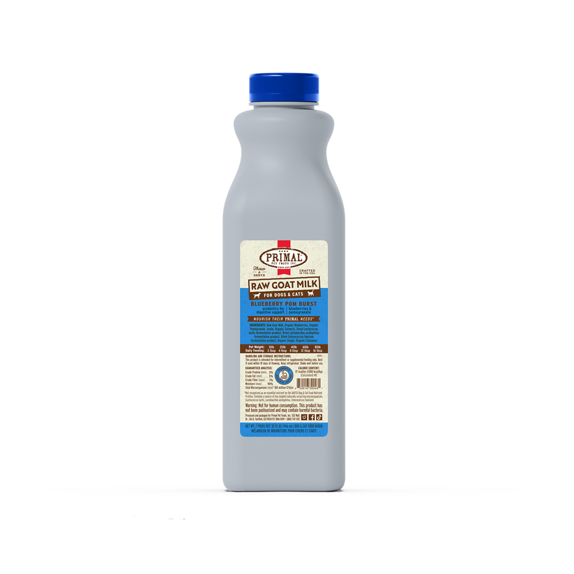 Primal Frozen Goat Milk Blueberry Burst Cat-Dog 32oz