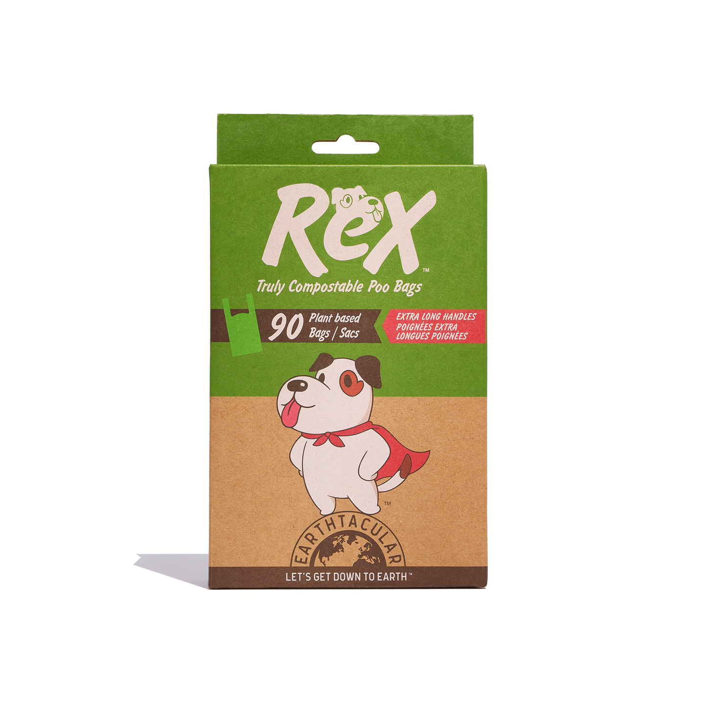 REX Plant-Based Poo Handle Bags 90ct