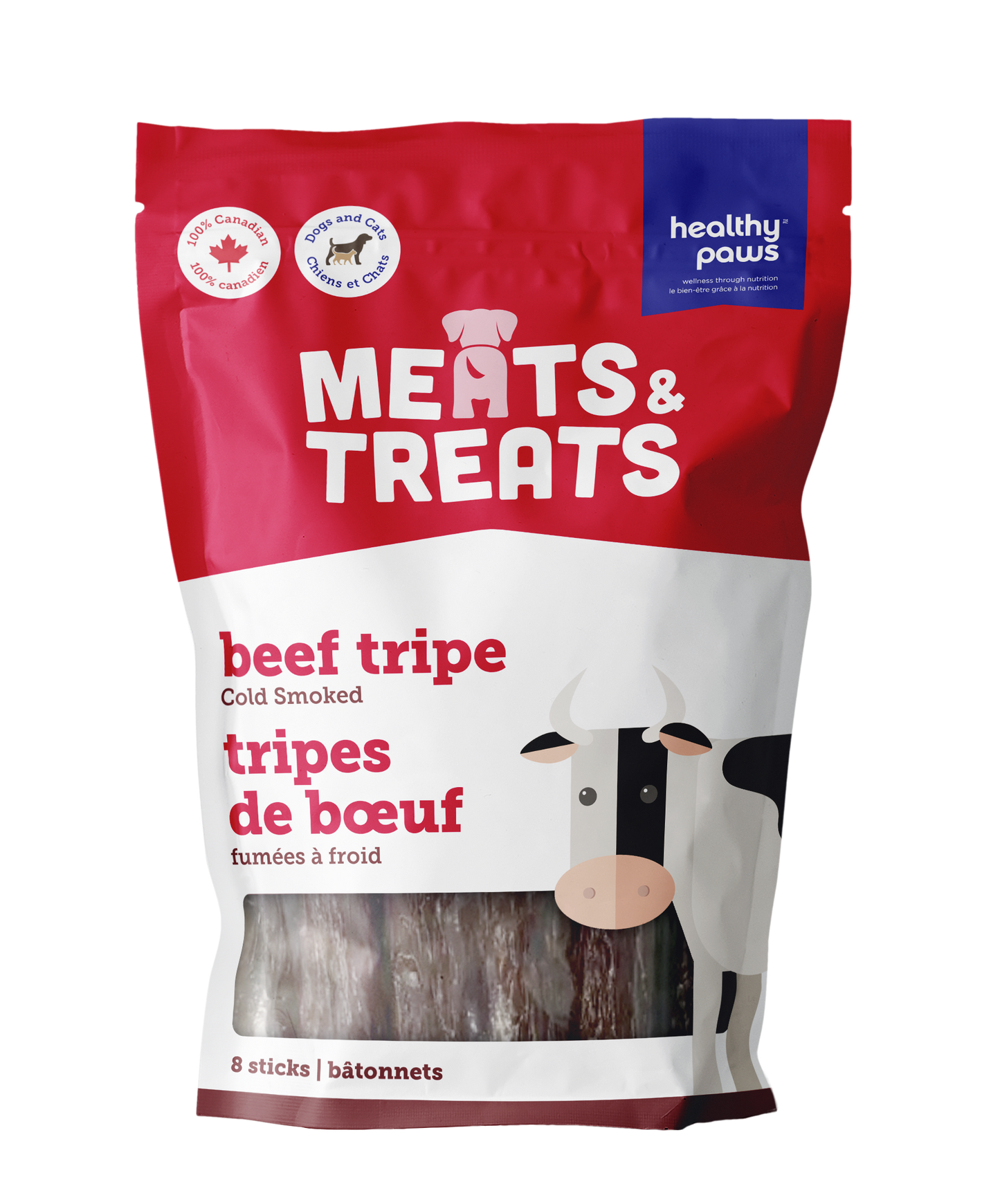Healthy Paws Cold Smoked Tripe Sticks Beef