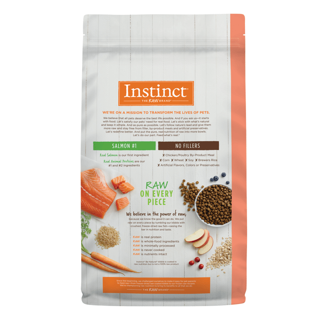 Instinct Be Natural Dry Dog Food Real Salmon & Brown Rice Recipe 4.5lb