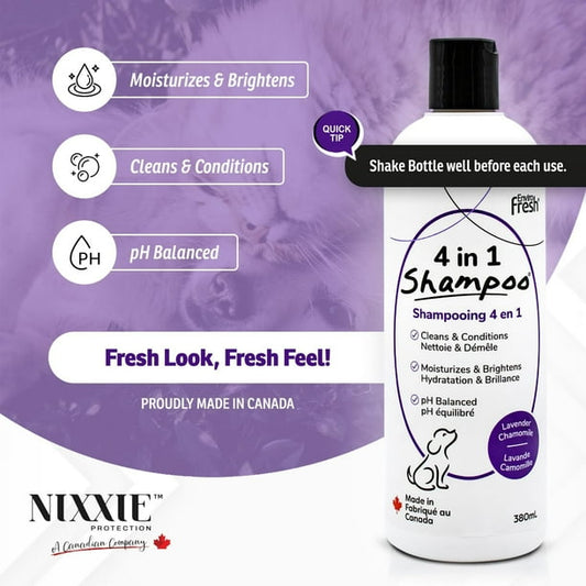 Enviro Fresh 4 In 1 Shampoo Lavender & Chamomile Dog 380ml