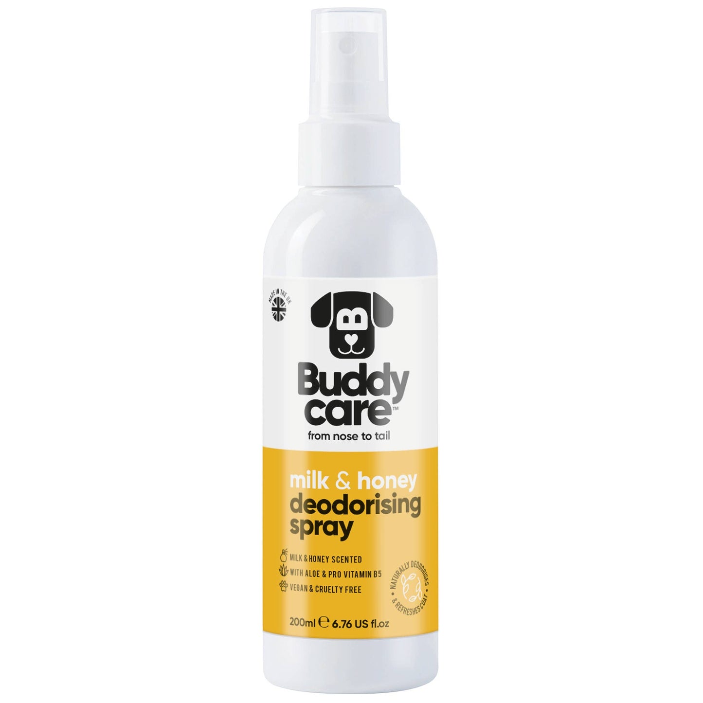 Buddycare - Dog Deodorizing Spray - Milk & Honey - 6.76 fl oz