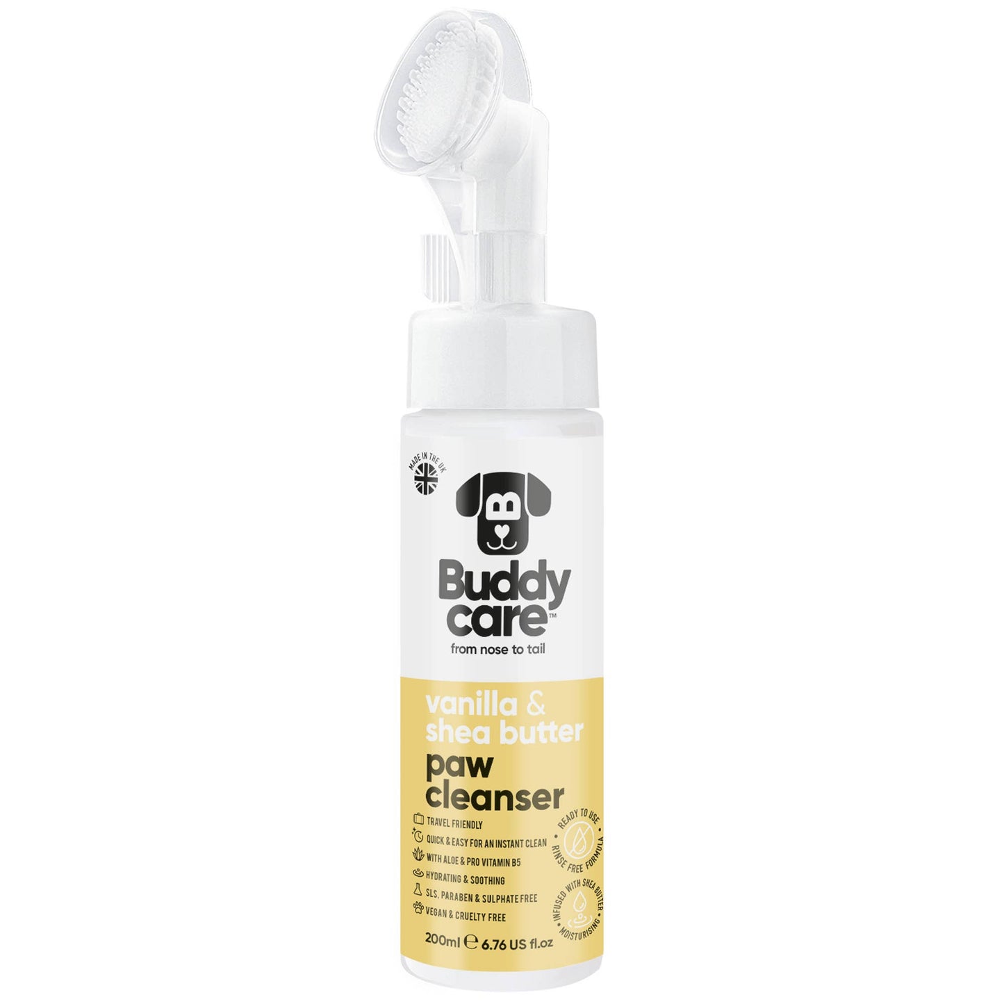 Buddycare - Paw Cleanser - Vanilla & Shea Butter - 6.76 fl oz