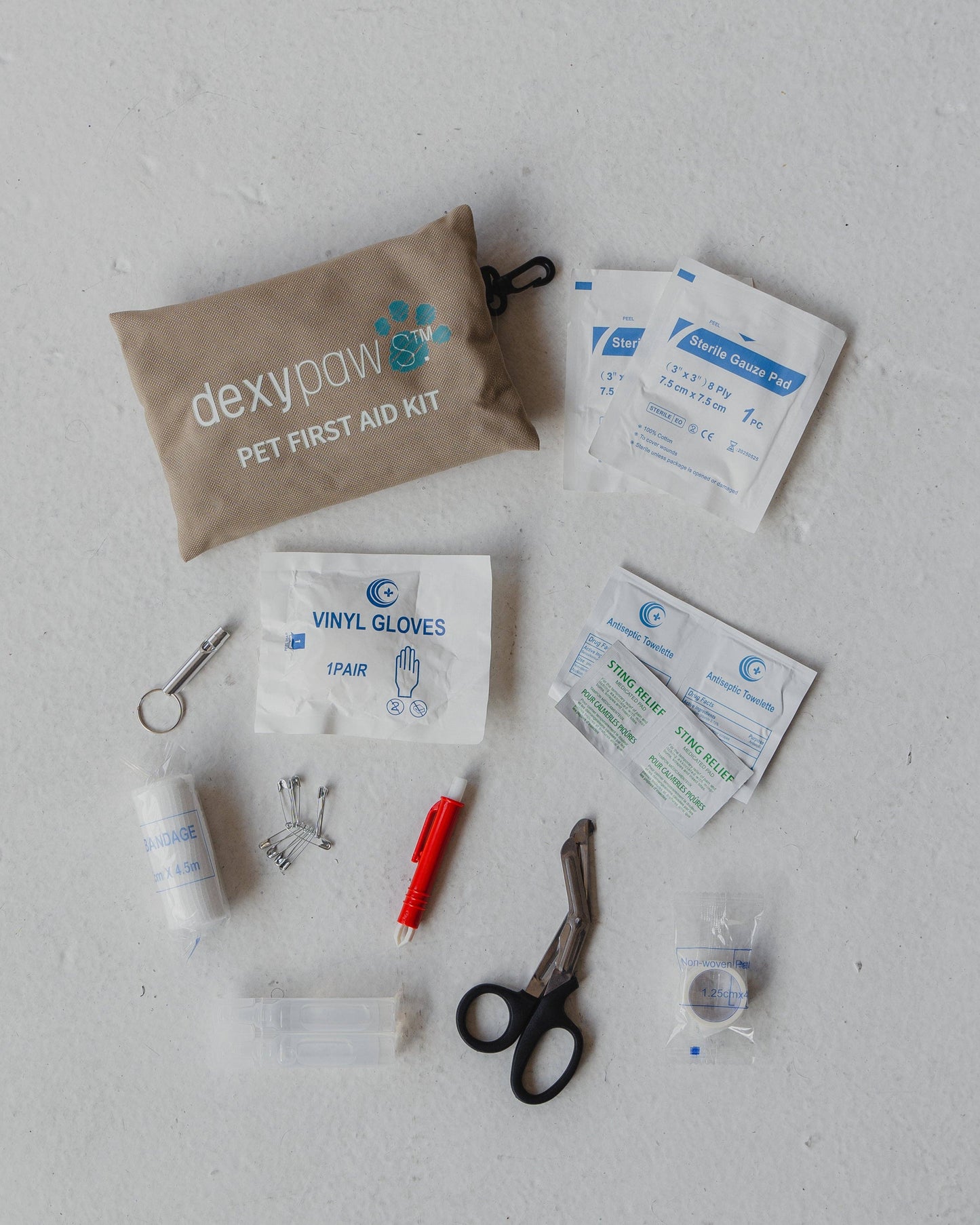 Dexypaws - 24-Piece Pet First Aid Kit