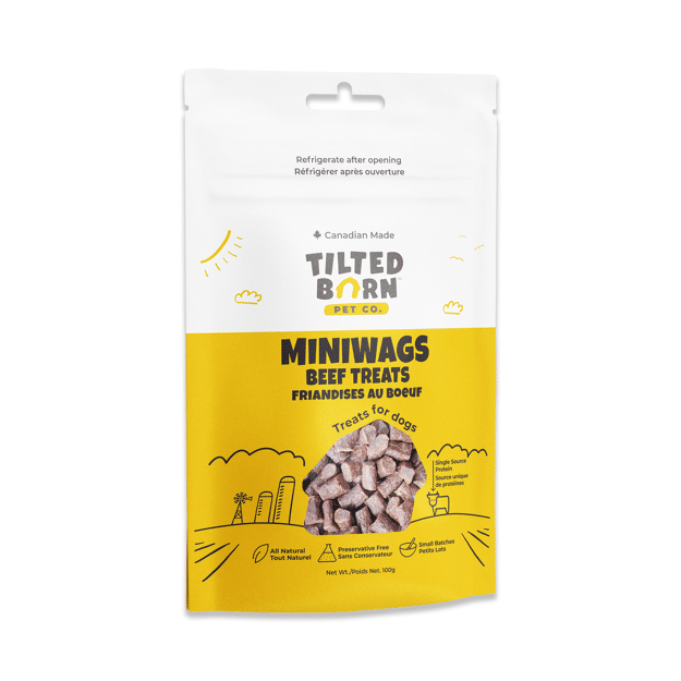 Tilted Barn Canadian Beef MiniWags Dog Treats 100g