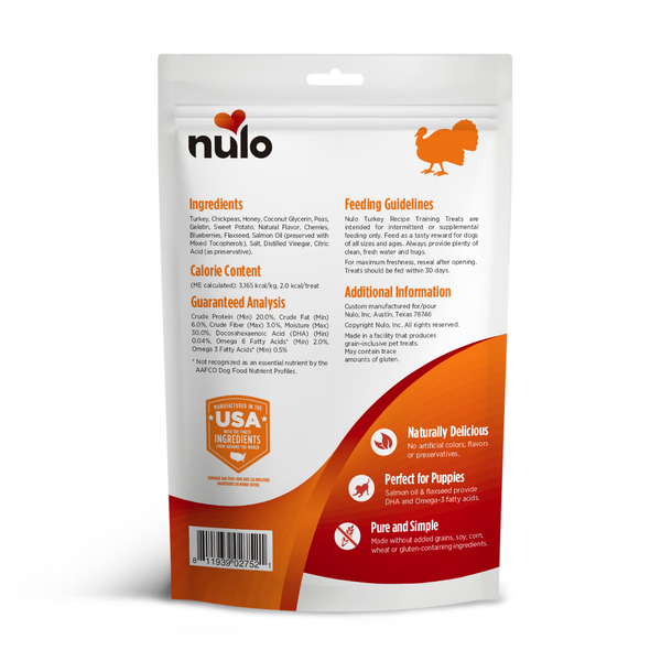 Nulo Training Treats Turkey Recipe 4oz