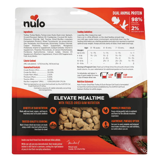 Nulo Freeze-Dried Raw Turkey & Duck Cat 5.5oz