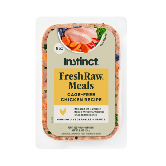 Instinct Frozen FreshRaw Meals Grass-Fed Chicken Recipe Dog Food 226g