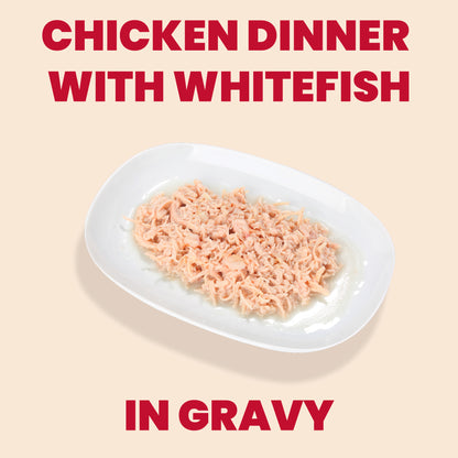 Almo Nature HQS La Cucina Pouches - Chicken Dinner With Whitefish In Gravy 55g