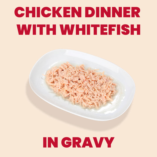 Almo Nature HQS La Cucina Pouches - Chicken Dinner With Whitefish In Gravy 55g