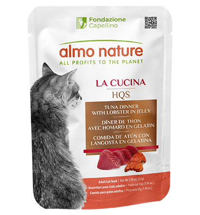 Almo Nature HQS La Cucina Pouches - Tuna With Lobster In Jelly 55g