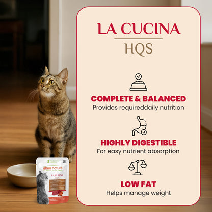 Almo Nature HQS La Cucina Pouches - Tuna With Lobster In Jelly 55g