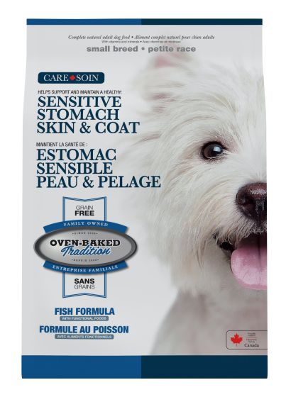 Oven-Baked Tradition Small Breeds Skin & Stomach Adult Grain Free Fish Dog 4lb
