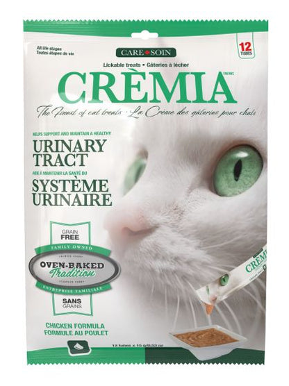 Oven-Baked Tradition Crèmia Lickable Treats Grain-Free Urinary Tract Chicken Cat 12pk