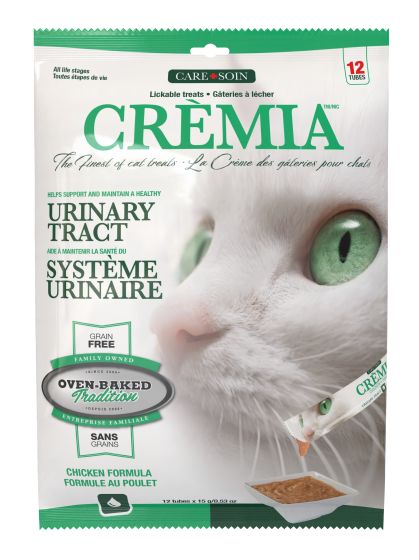Oven-Baked Tradition Crèmia Lickable Treats Grain-Free Urinary Tract Chicken Cat 12pk