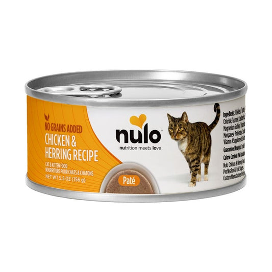 Nulo Paté Cat & Kitten Wet Food - Chicken & Herring Recipe 5.50z
