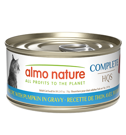 Almo Nature HQS Complete Cat Food - Tuna Recipe With Pumpkin In Gravy 70g
