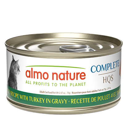 Almo Nature HQS Complete Cat Food - Chicken Recipe With Turkey 70g