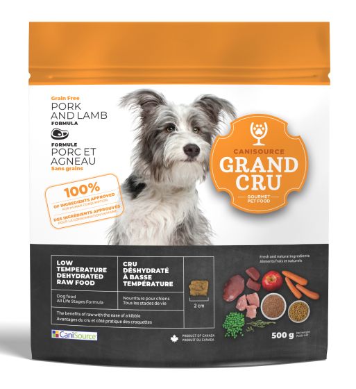 Grand Cru Dehydrated Raw Grain Free Pork & Lamb Dog Food 500g
