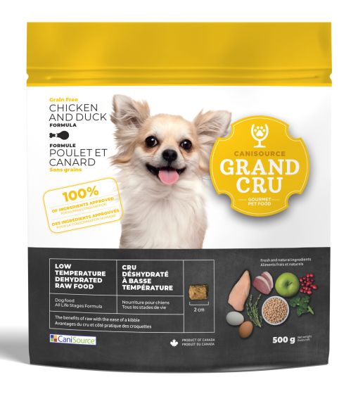 Grand Cru Dehydrated Raw Grain Free Chicken & Duck  Dog Food 500g