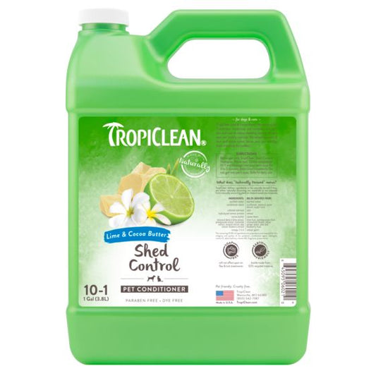 Tropiclean Lime And Cocoa Butter Deshedding Conditioner for Pets 1gal
