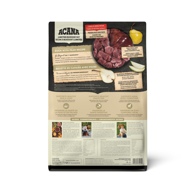 ACANA Singles Duck + Pear Recipe Dog1.8kg