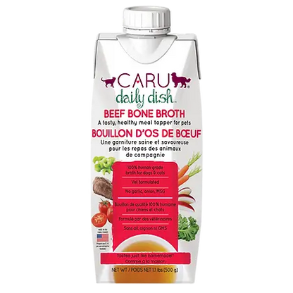 Caru Daily Dish Beef Bone Broth for Dogs & Cats