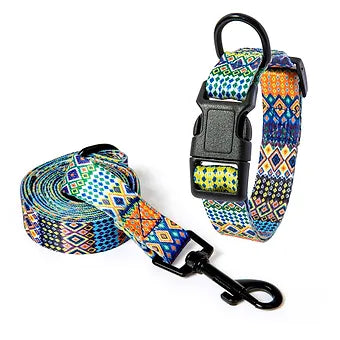 Bohemia Style Collar and Leash Set Patachou