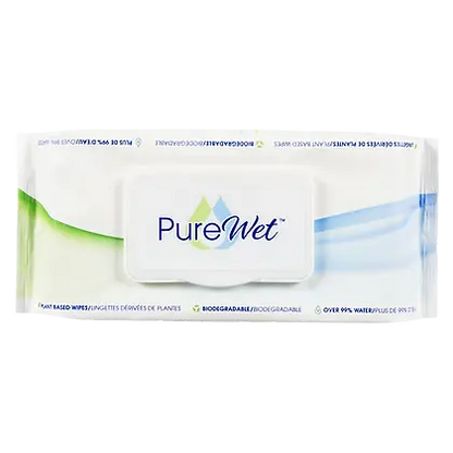 PureWet Plant-Based Pet Wipes - 60ct