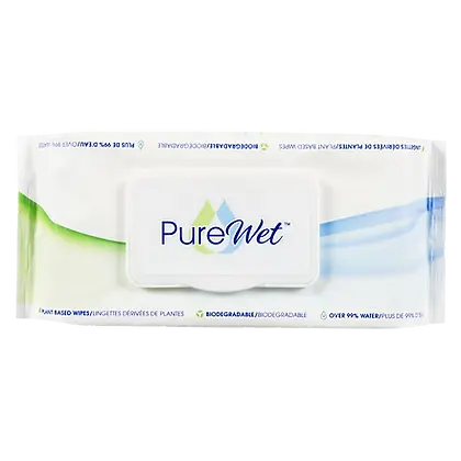 PureWet Plant-Based Pet Wipes - 60ct