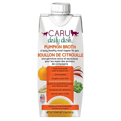 Caru Daily Dish Pumpkin Broth for Dogs & Cats