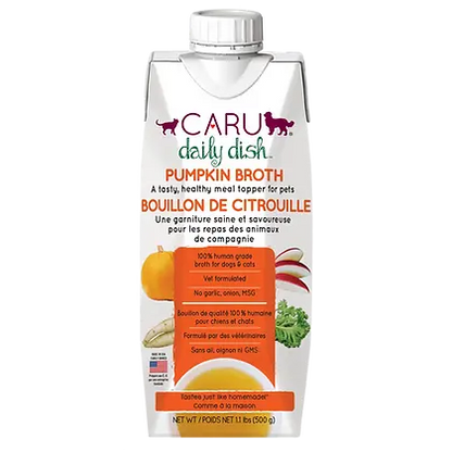 Caru Daily Dish Pumpkin Broth for Dogs & Cats