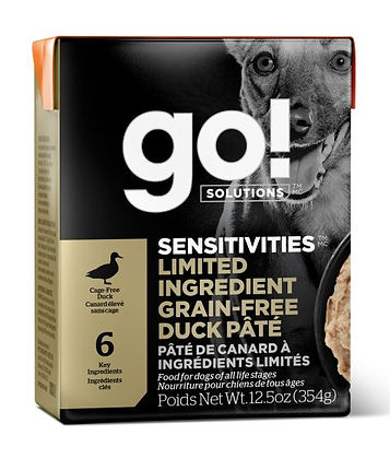 Go! Sensitivities Limited Ingredient Grain-Free Duck Pâté Dog 12.5z