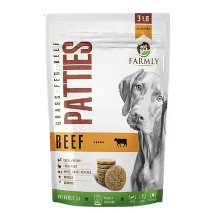 Gently Cooked Beef Patties by Farmly -Dogs