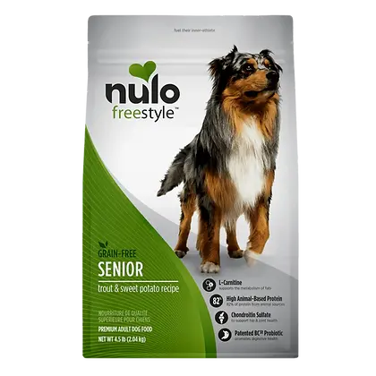 Nulo FreeStyle High-Protein For Seniors Trout & Sweet Potato Dog 4.5lb