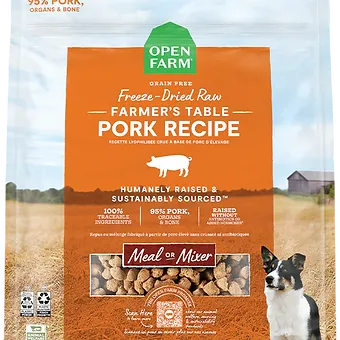 Open Farm Pork Freeze Dried Raw Dog Food 3.5oz
