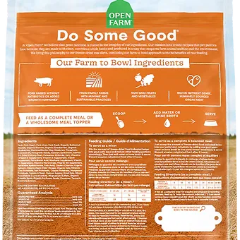 Open Farm Pork Freeze Dried Raw Dog Food 3.5oz