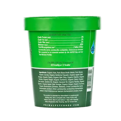 Primal Fresh Frozen Topper Power Greens Dogs & Cats