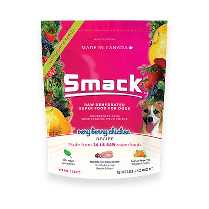Smack Very Berry Chicken Dehydrated Raw Dog 2.5kg