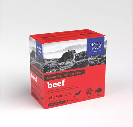 Healthy Paws Canine Complete Beef Dinner 16 x 1/2 lb