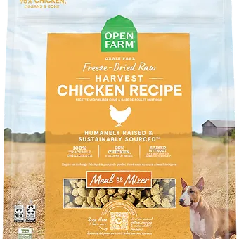 Open Farm Harvest Chicken Freeze Dried Raw Dog Food 3.5oz