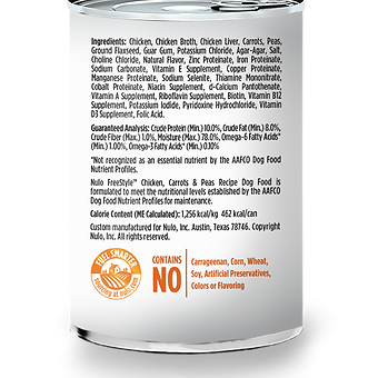 Nulo Freestyle Chicken, Carrots & Peas Recipe for Dogs 13oz