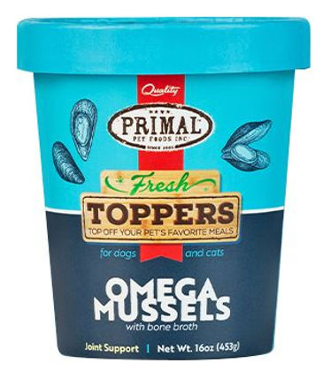 Primal Fresh Frozen Topper Omega Mussels Dogs & Cats