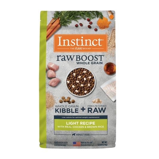Instinct Raw Boost Whole Grain Dry Dog Food Light Recipe Chicken&Brown Rice 3.5lb