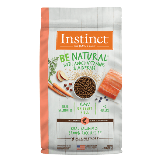Instinct Be Natural Dry Dog Food Real Salmon & Brown Rice Recipe 4.5lb