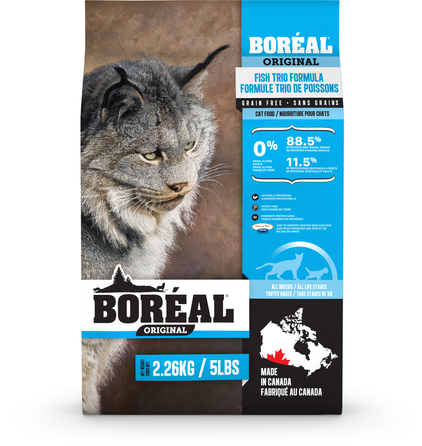 Boreal Grain Free Fish Trio Cat 2.26kg
