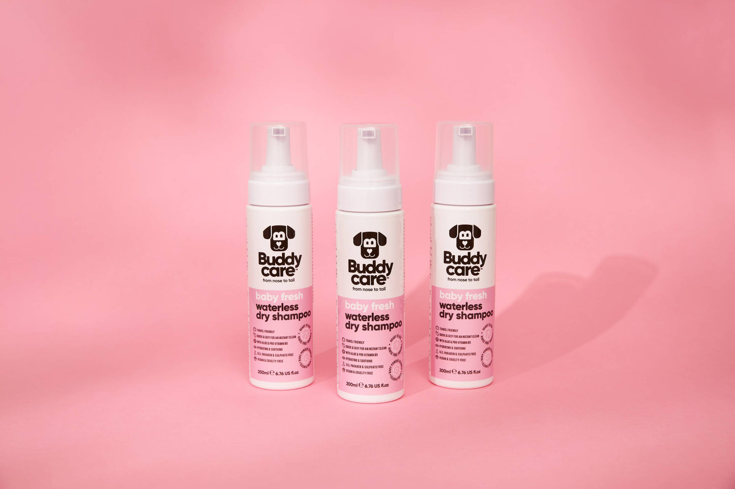 Buddycare - Waterless Dog Shampoo - Baby Fresh - 6.76 fl oz