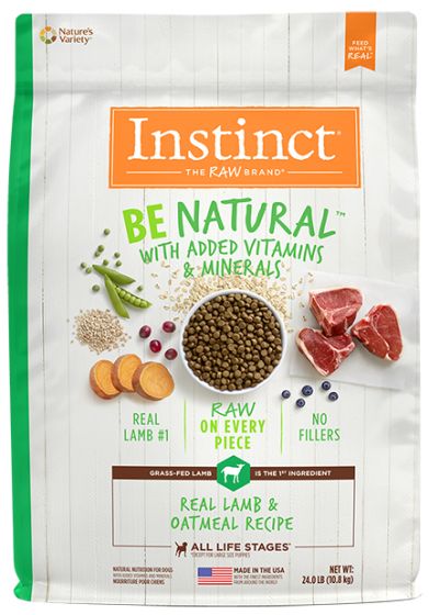 Instinct Be Natural Real Lamb And Oatmeal Dog 24lb