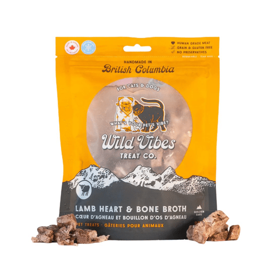 Wild Vibes Lamb Heart & Bone Broth Treats 80g